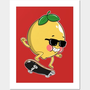 Lemon SkateBoard Posters and Art